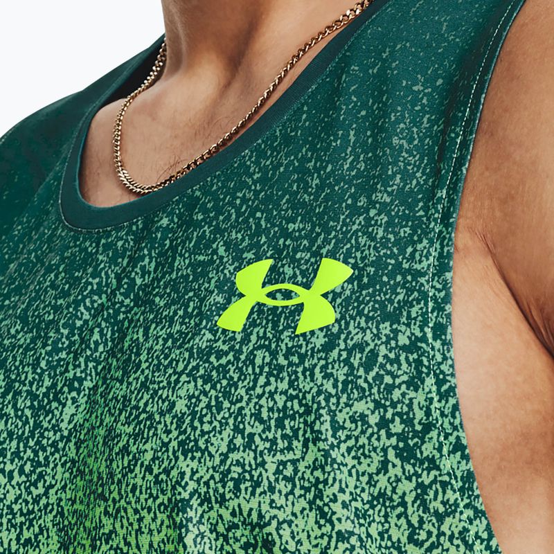 Herren Under Armour Rush Cicada Singlet grün Lauftank Top 1377314 3