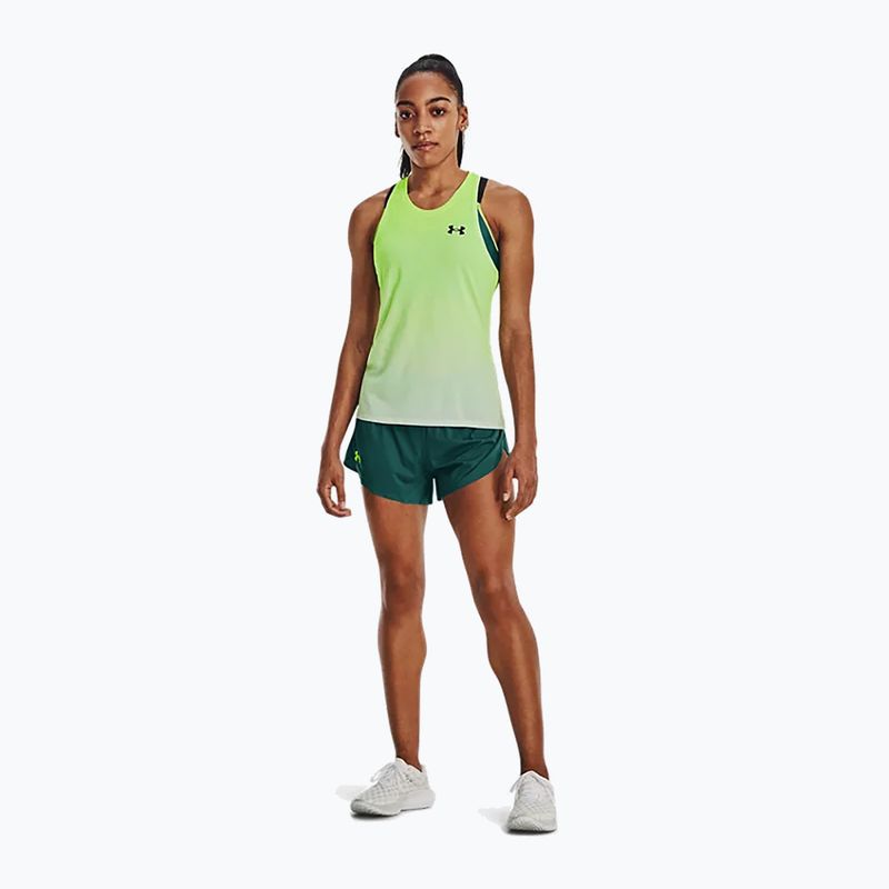 Damen-Lauftank-Top Under Armour Rush Cicada Singlet gelb 1378404 2
