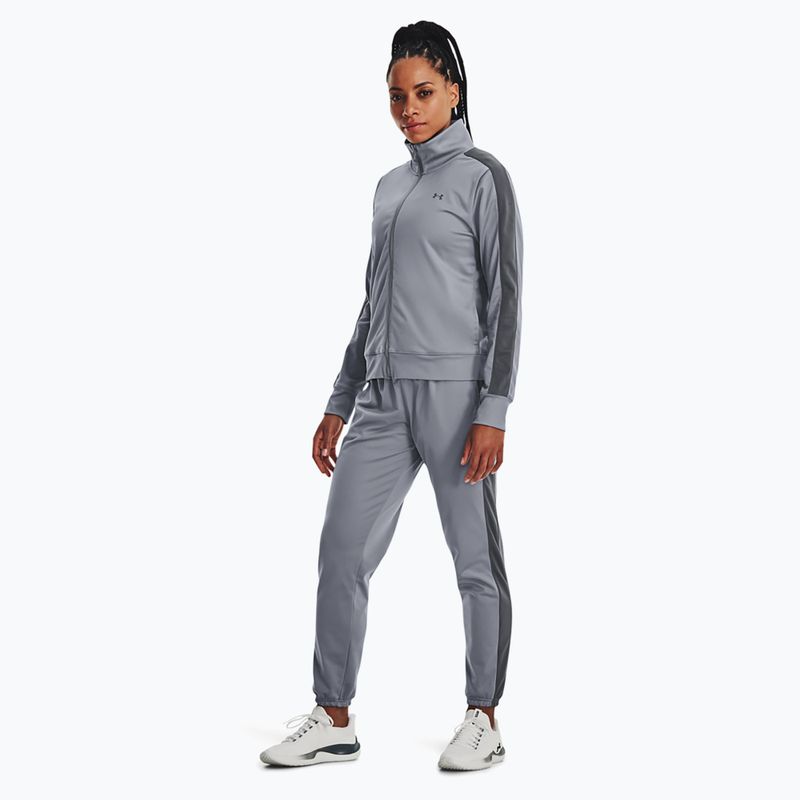 Under Armour Damen Trainingsanzug Tricot steel/pitch grau/schwarz