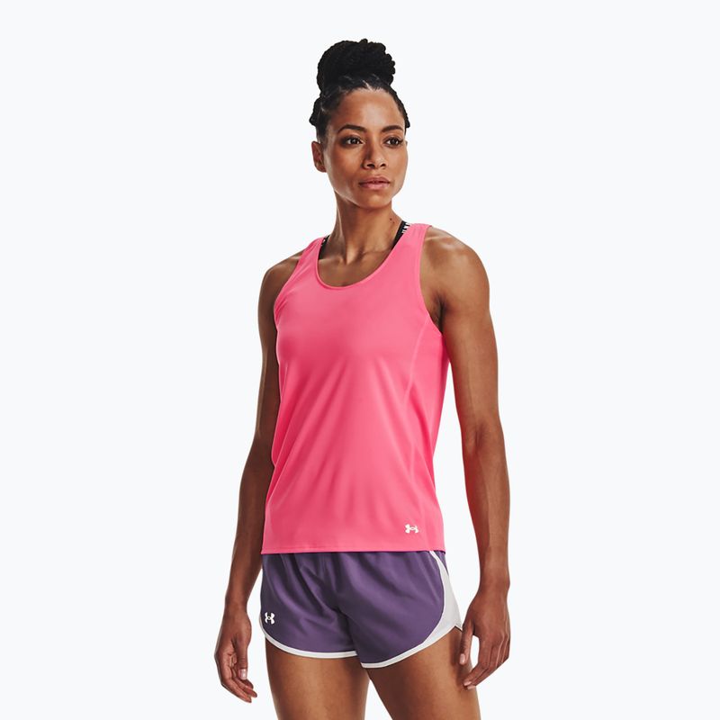 Under Armour Fly By Tank Damen Lauftank Top rosa 1361394-683