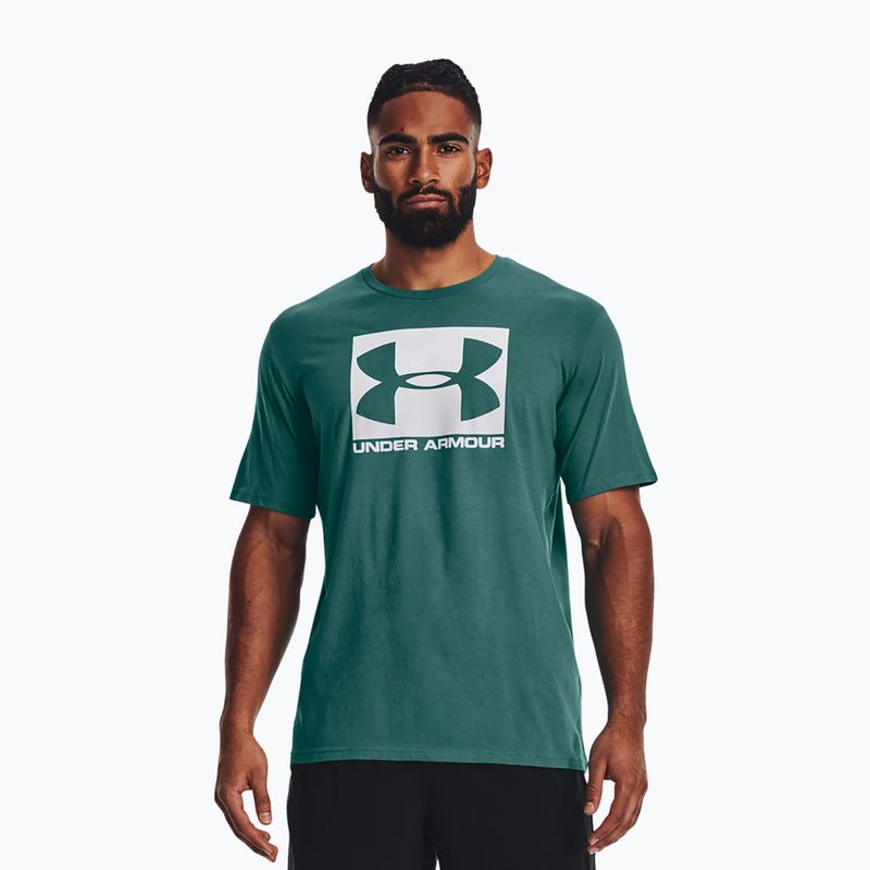 Herren Under Armour Boxed Sportstyle Küste teal/weiß t-shirt