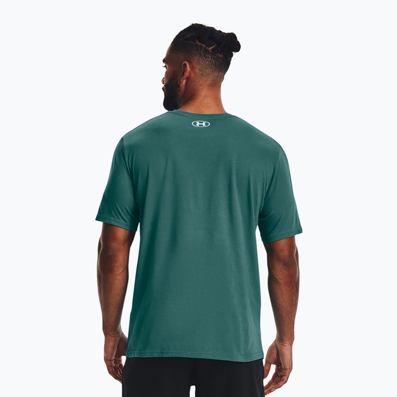Herren Under Armour Boxed Sportstyle Küste teal/weiß t-shirt 2