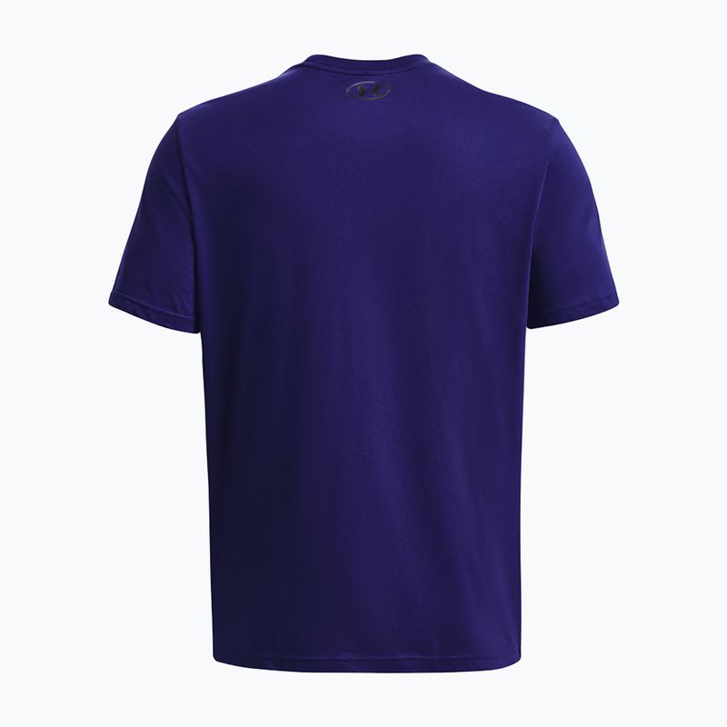 Herren Under Armour Sportstyle Left Chest T-Shirt sonar blau/schwarz 4