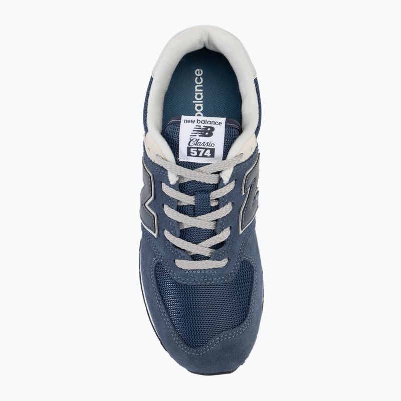 New Balance 574's V1 navy Kinderschuhe 5