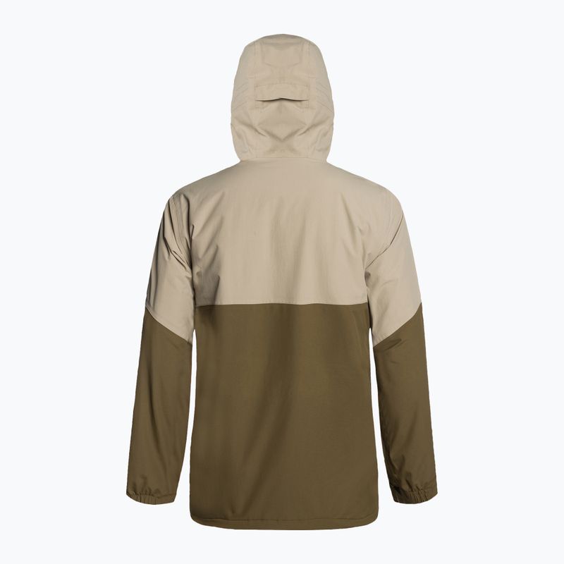 Men's Volcom L Ins Gore-Tex braun und beige Snowboard Jacke G0452302 2