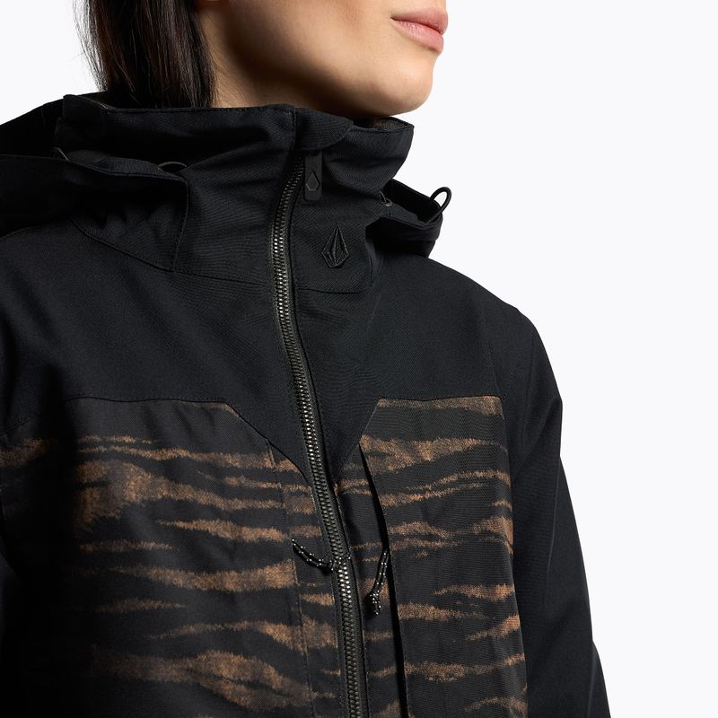 Damen Snowboardjacke Volcom Shelter 3D Stretch schwarz-braun H0452210 5
