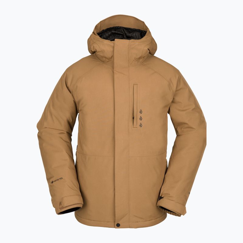 Herren Snowboardjacke Volcom Dua Ins Gore Karamell G0452303