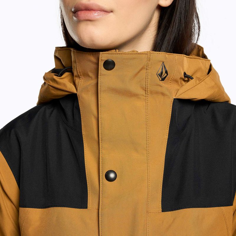 Damen Snowboard Jacke Volcom Ell Ins Gore-Tex Karamell H0452302 5