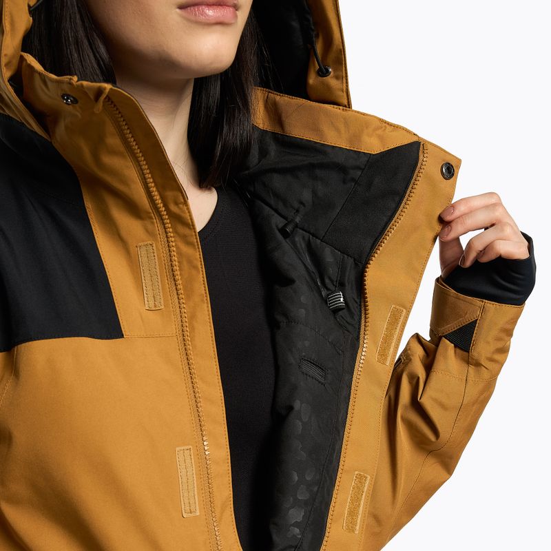 Damen Snowboard Jacke Volcom Ell Ins Gore-Tex Karamell H0452302 8