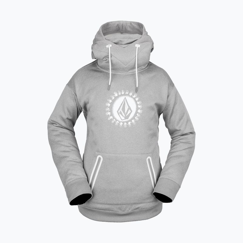 Damen Volcom Spring Shred Hoody Kapuzenpullover grau H4152303 7