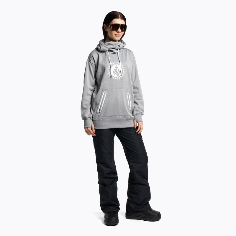 Damen Volcom Spring Shred Hoody Kapuzenpullover grau H4152303 2
