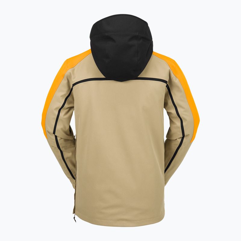 Herren Volcom Brighton Pullover Snowboardjacke gold 9