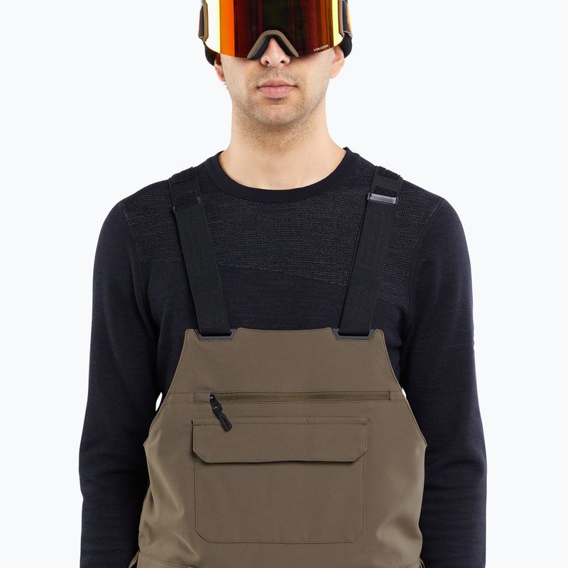Men's Volcom Roan Bib Overall Teak Snowboardhose 3