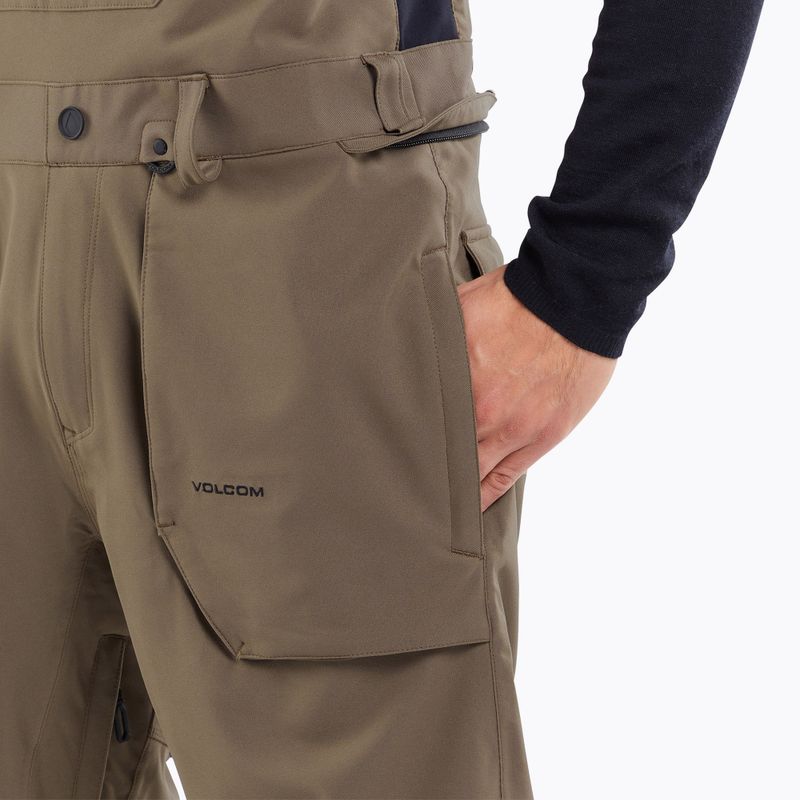 Men's Volcom Roan Bib Overall Teak Snowboardhose 6
