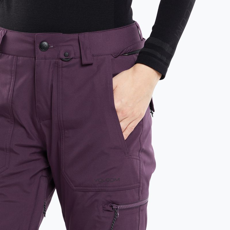 Damen Snowboardhose Volcom Knox Ins Gore-Tex brombeer 4