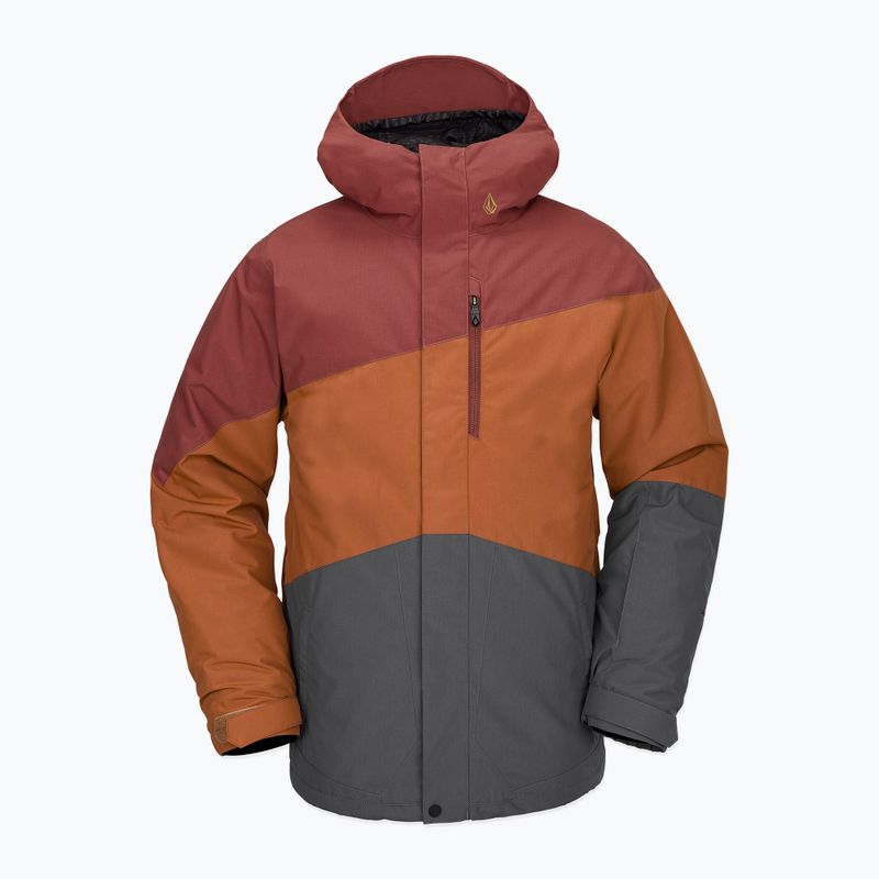 Men's Volcom Primry Ins Snowboard Jacke Karamell 4