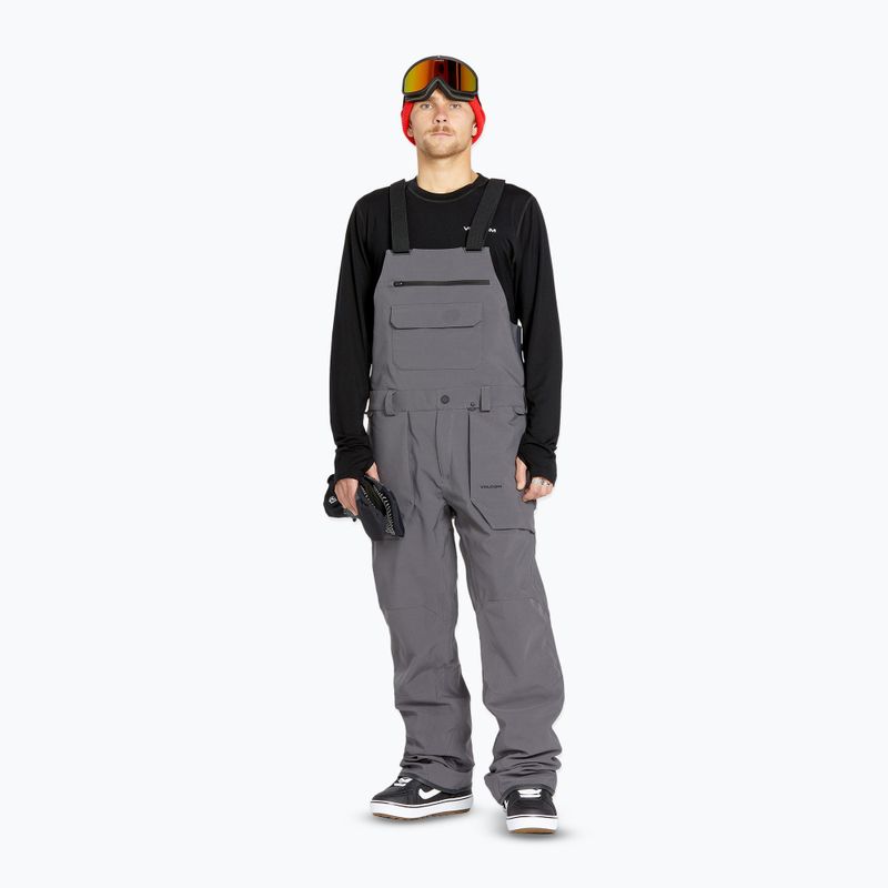 Snowboardhose Herren Volcom Roan Bib Overall charcoal
