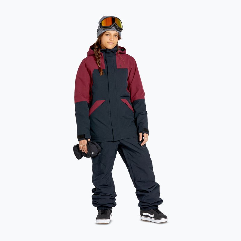 Snowboardjacke Damen Volcom Shelter 3D Stretch burgundy 2