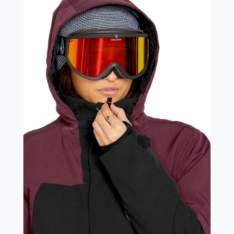 Damen Snowboard Jacke Volcom Shelter 3D Stretch burgundy 4