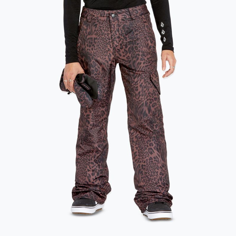 Damen Snowboardhose Volcom Bridger Ins leopard