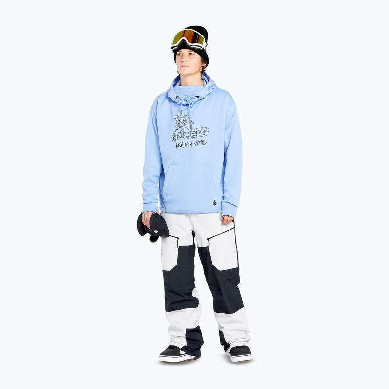 Damen Snowboard Sweatshirt Volcom Riding Hydro P/O kristallblau 2