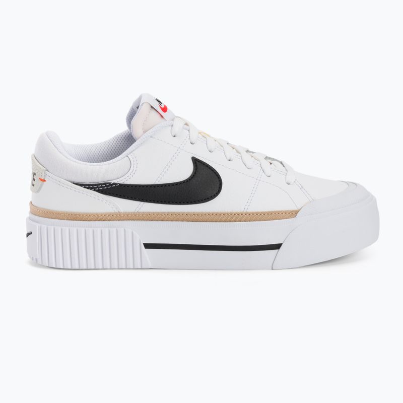 Nike Court Legacy Lift Damen Schuhe Weiß/Hanf/Team Orange/Schwarz 8