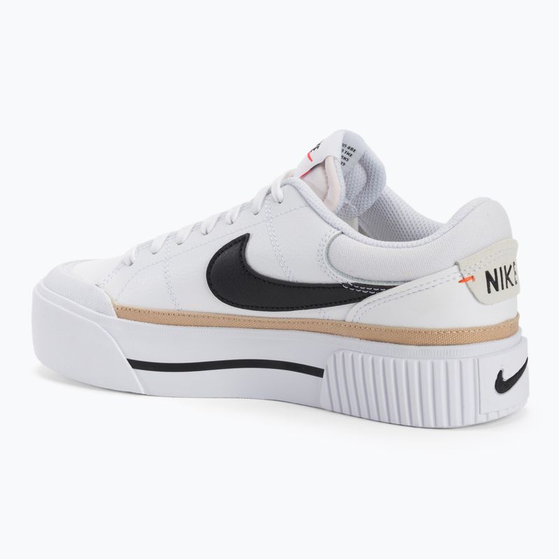 Nike Court Legacy Lift Damen Schuhe Weiß/Hanf/Team Orange/Schwarz 4