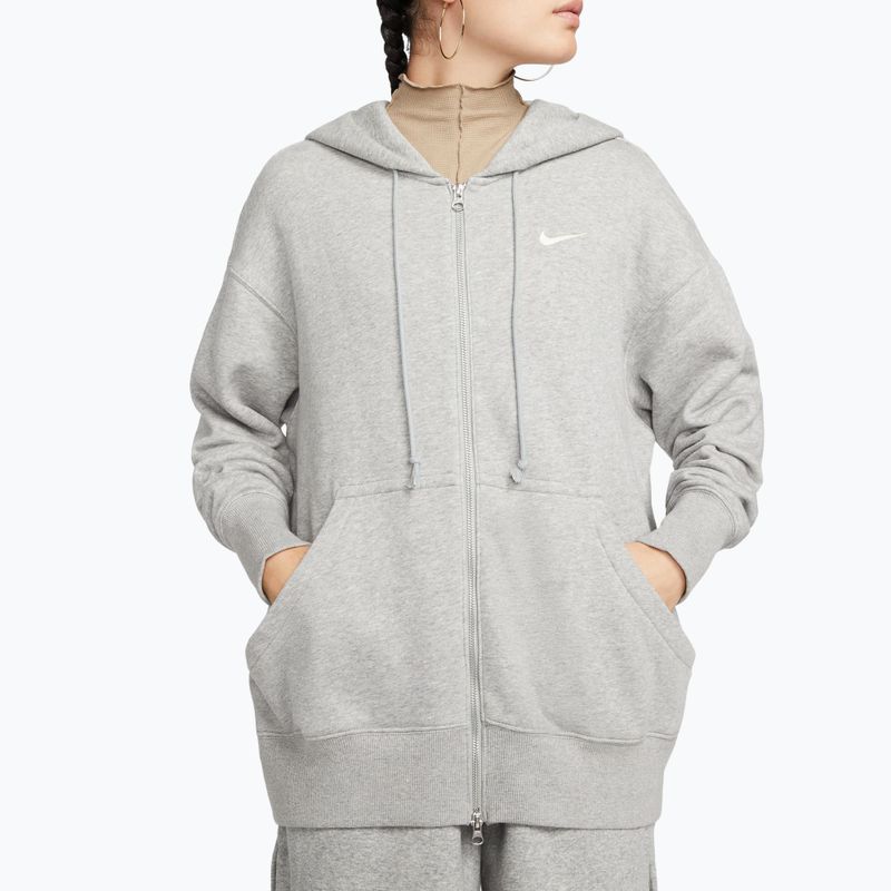 Damenpullover  Nike Sportswear Phoenix Fleece dark grey heather/sail 4