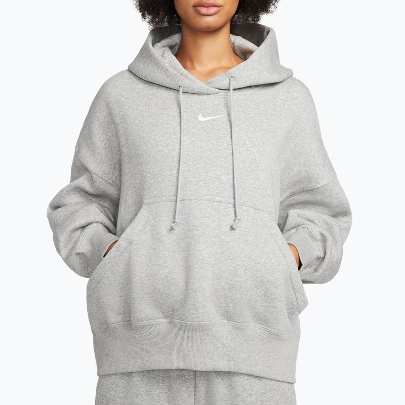 Damen Sweatshirt Nike Sportswear Phoenix Fleece Oversized dark grey heather/sail 4