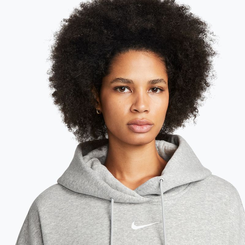Damen Sweatshirt Nike Sportswear Phoenix Fleece Oversized dark grey heather/sail 5