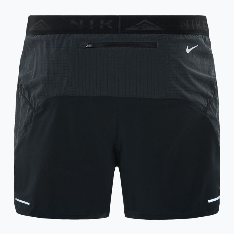 Lauf Shorts Herren Nike Trial Second Sunrise Dri-Fit black/dark smoke grey/white 2