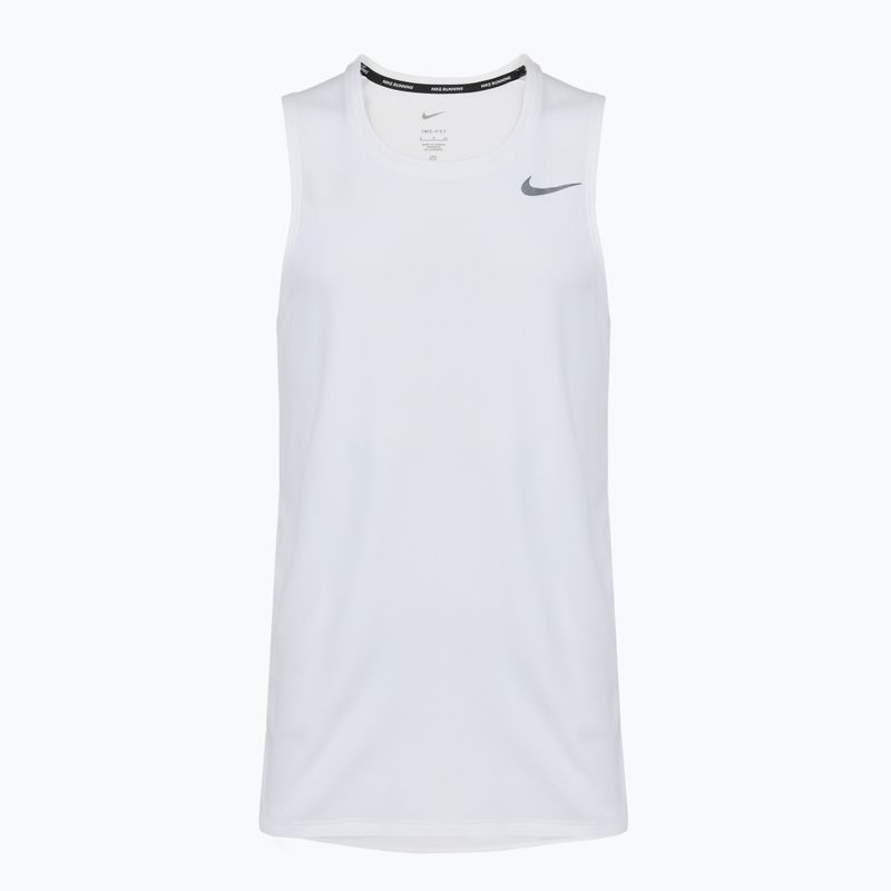 Herren Nike Dri-Fit Miler weißes Laufshirt 7