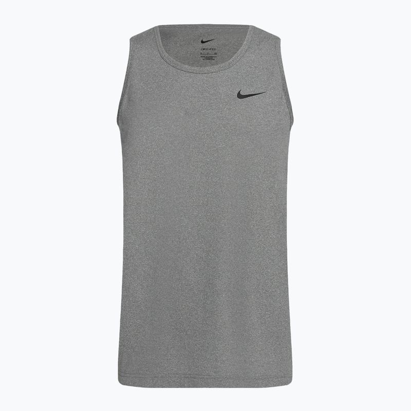 Herren-Trainings-Tanktop Nike Dri-Fit Hyverse rauchgrau/leder/schwarz