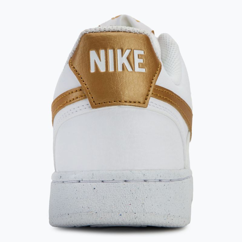 Nike Court Vision Low Damen Schuhe Next Nature Weiß/Metallic Gold 6