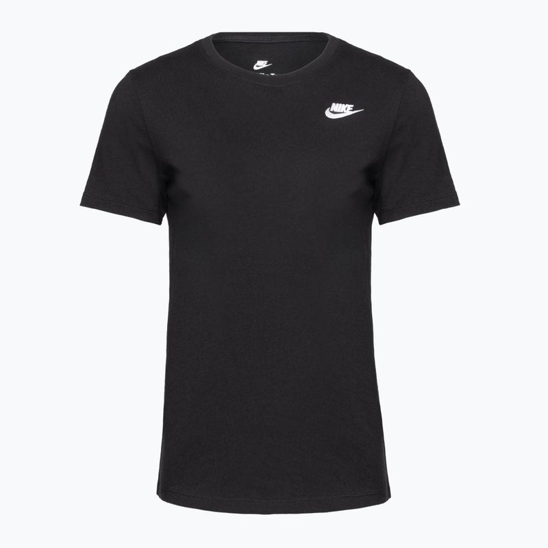 Nike Sportswear Club Essentials Damen-T-Shirt schwarz/weiss