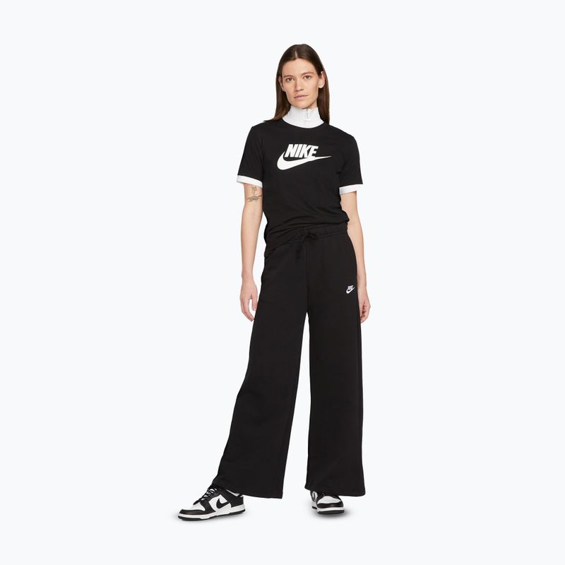 Damen-T-Shirt Nike Sportswear Club Essentials Logo black/white 2