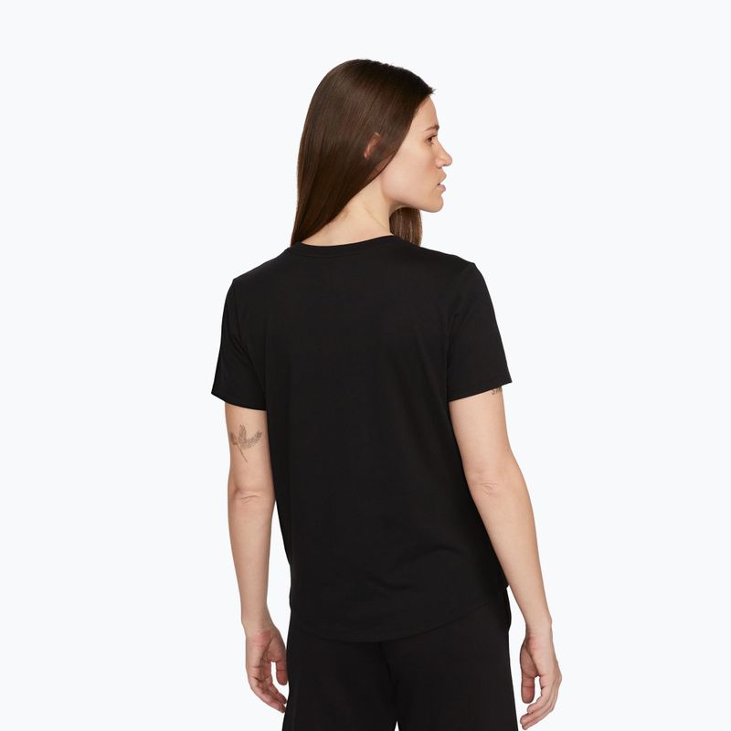 Damen-T-Shirt Nike Sportswear Club Essentials Logo black/white 3