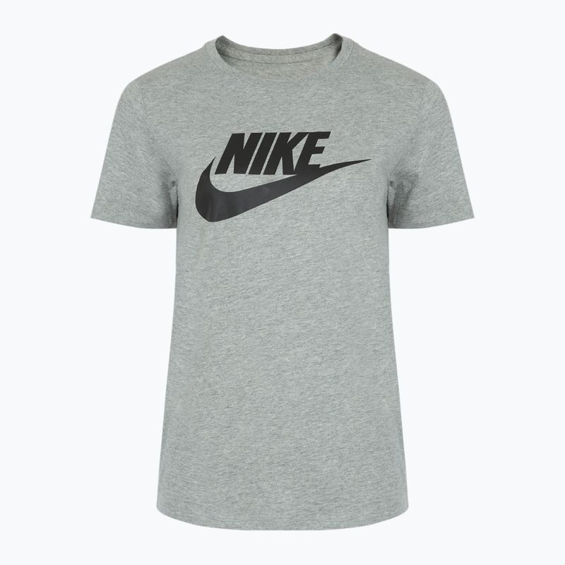 Damen Nike Sportswear Club Essentials Logo dunkelgrau heather/schwarz T-shirt 5