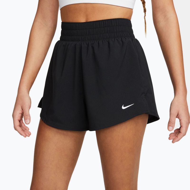 Damen-Shorts Nike One Dri-Fit High-Waisted 3" 2In1 schwarz 3