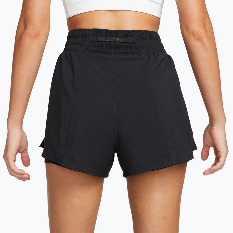 Damen-Shorts Nike One Dri-Fit High-Waisted 3" 2In1 schwarz 4