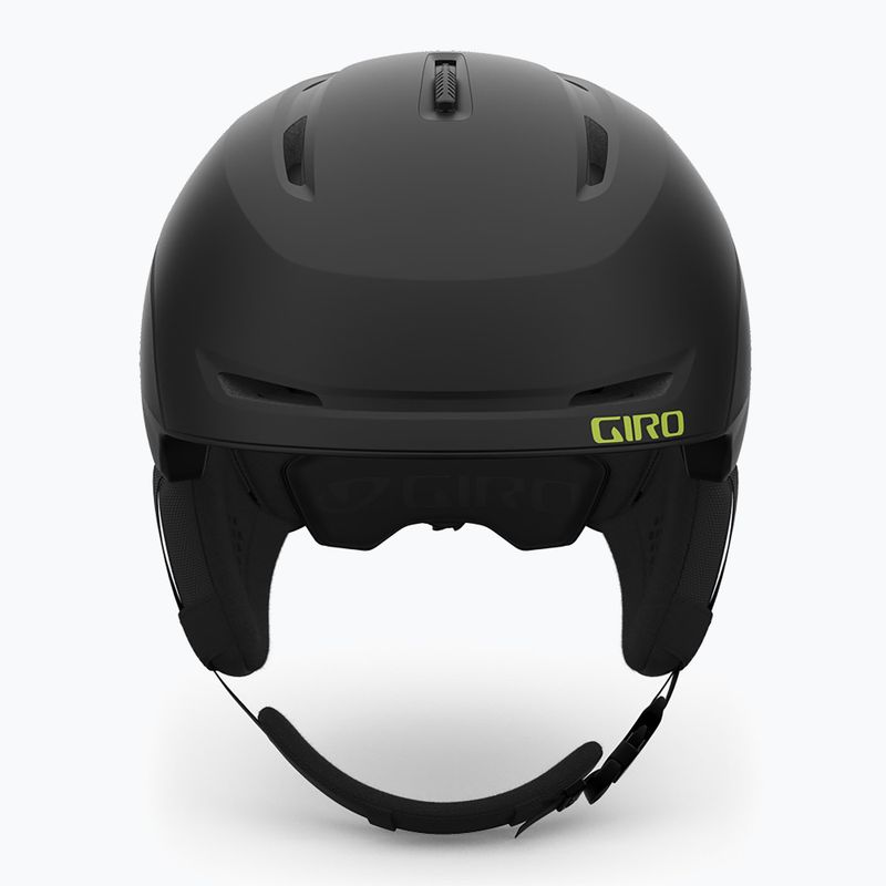 Giro Neo mattschwarz/ano-grüner Skihelm 3