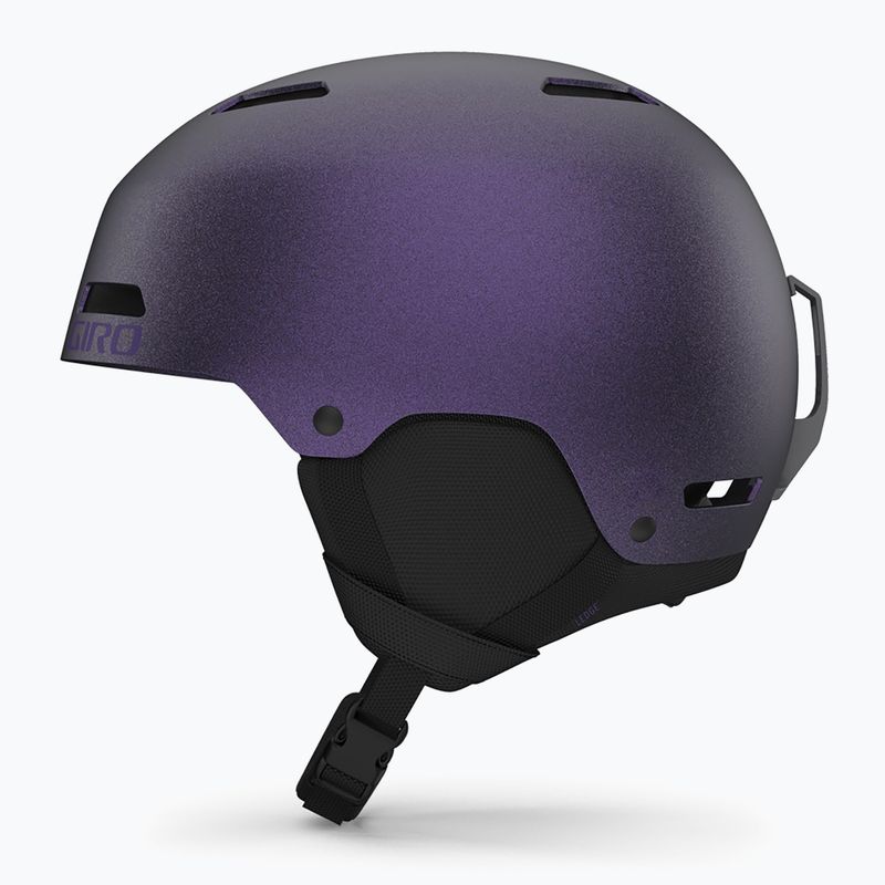Giro Ledge FS Skihelm mattschwarz/violett pearl 2
