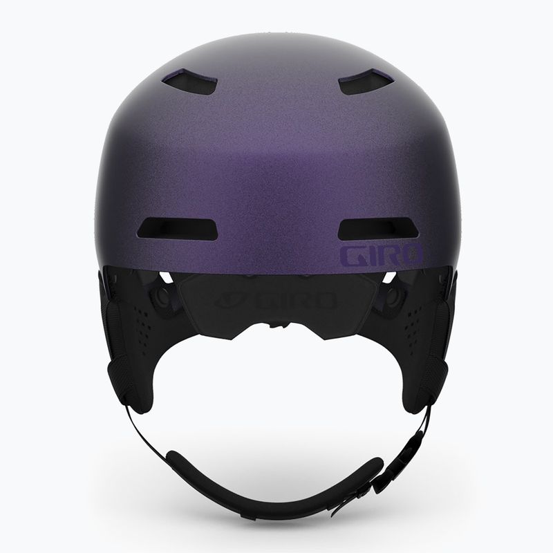 Giro Ledge FS Skihelm mattschwarz/violett pearl 3