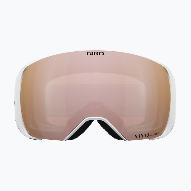 Skibrille Giro Comp white bliss/Rosa gold/infrared 3