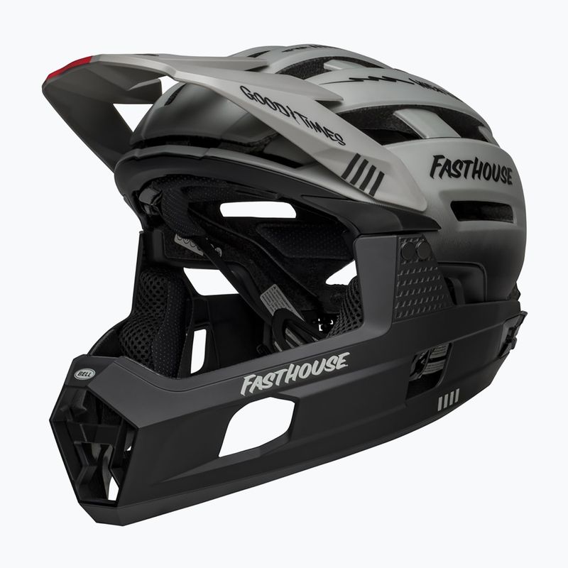 Bell FF Super Air R MIPS Spherical mattgrau/schwarz Fasthouse Fahrradhelm