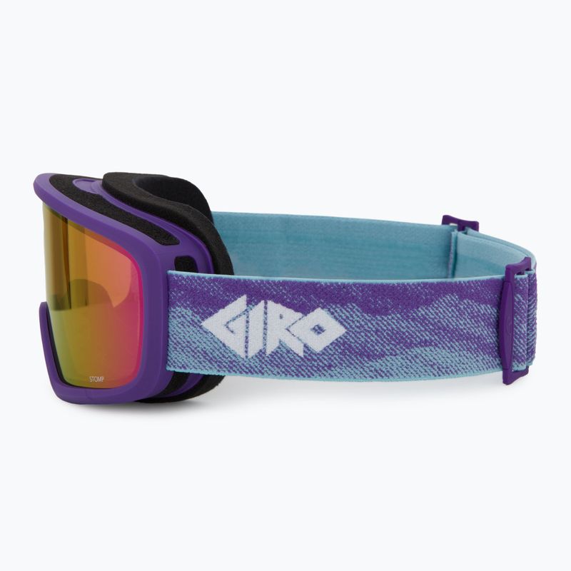 Skibrille Kinder Giro Stomp purple linticular/ amber pink 4