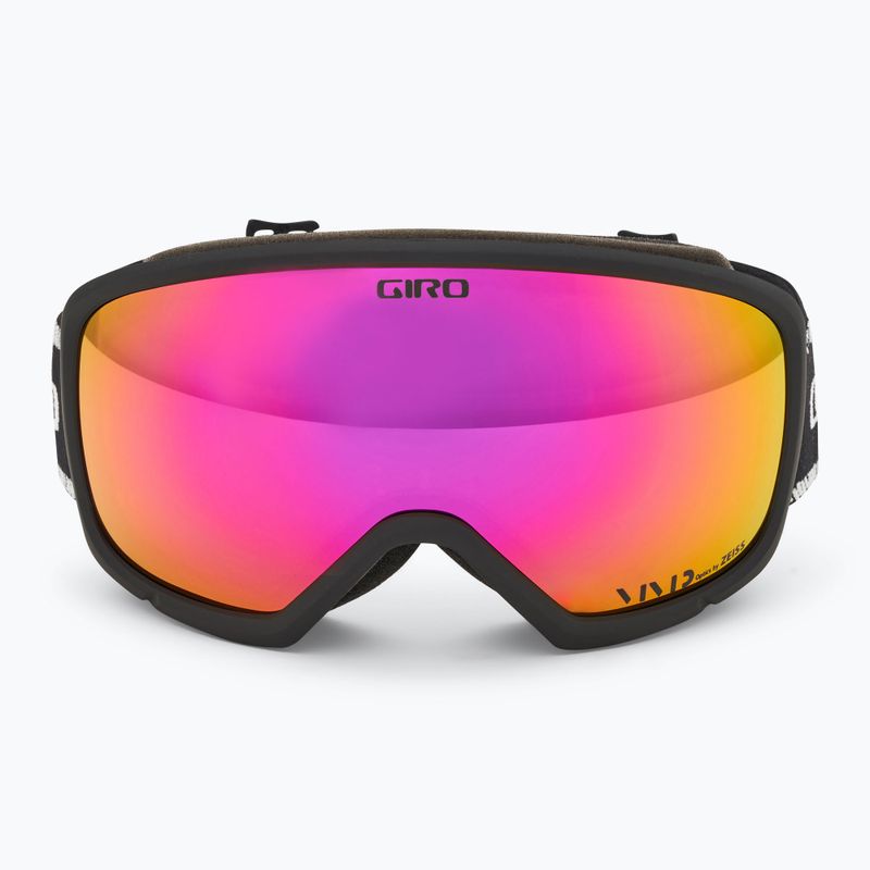 Skibrille Damen Giro Millie black&white chute/pink 2