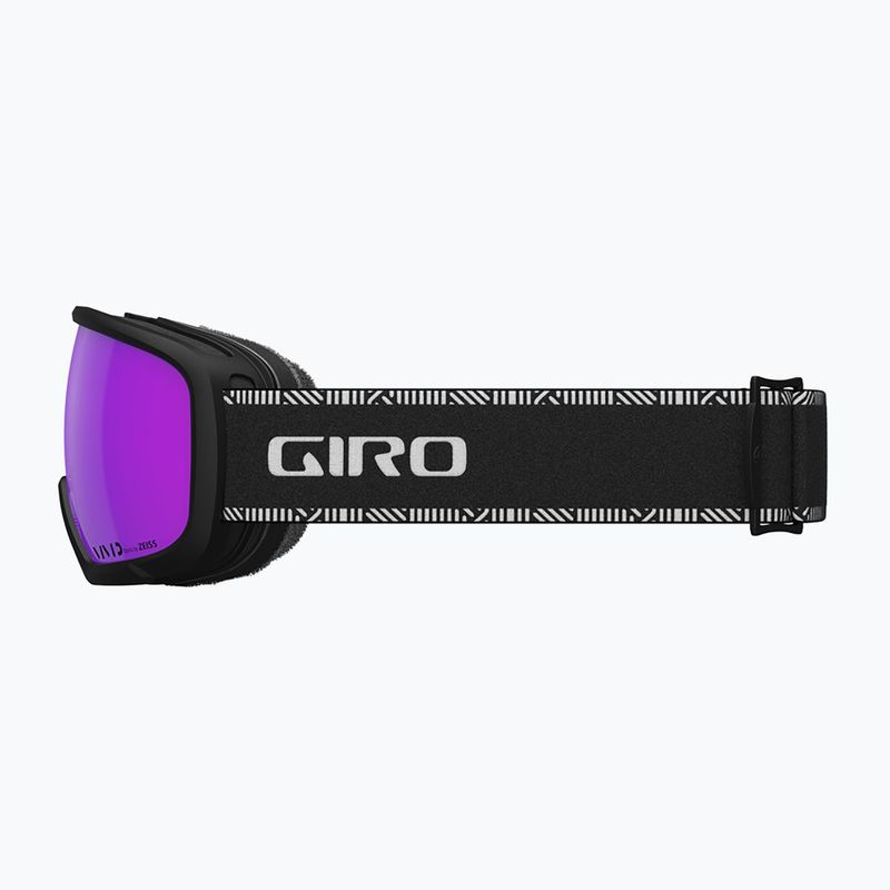 Skibrille Damen Giro Millie black&white chute/pink 7