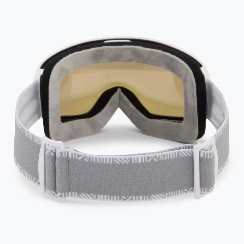 Skibrille Damen Giro Moxie white & grey chute/ amber pink/ yellow 4