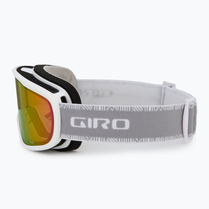 Skibrille Damen Giro Moxie white & grey chute/ amber pink/ yellow 5
